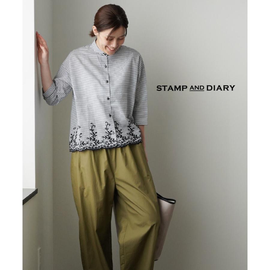 STAMP AND DIARY（スタンプアンドダイアリー） スモールカラーブラウス