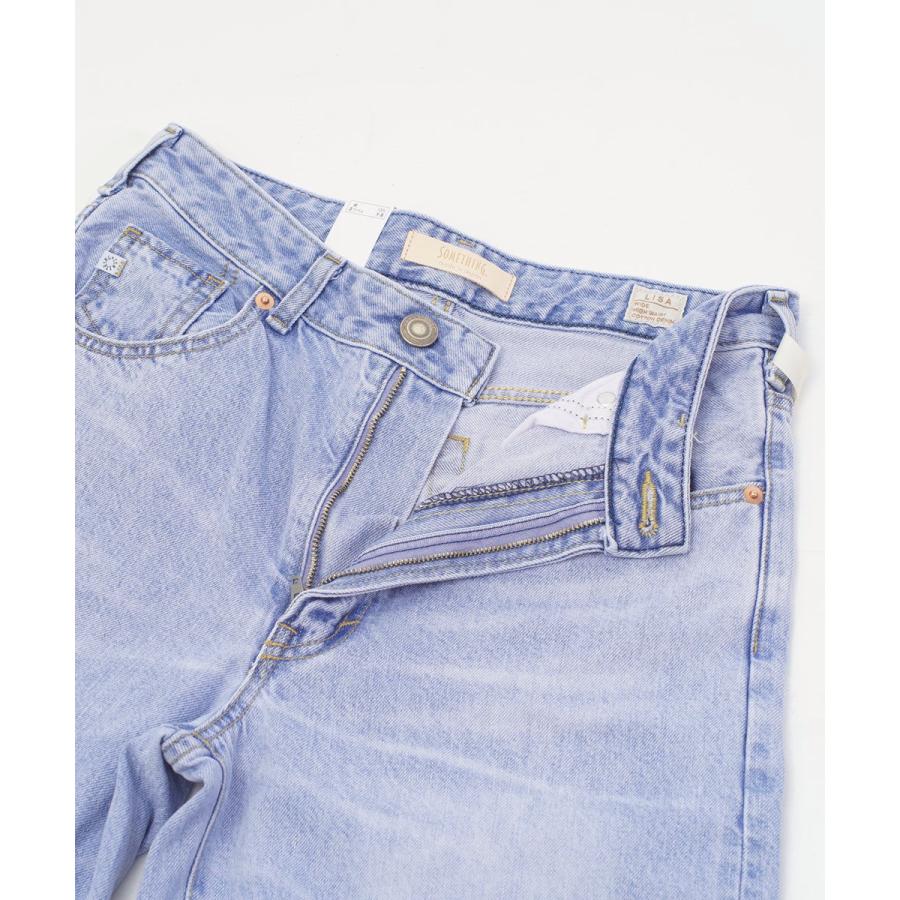 サムシング LISA ヴィンテージワイドデニムパンツ SOMETHING