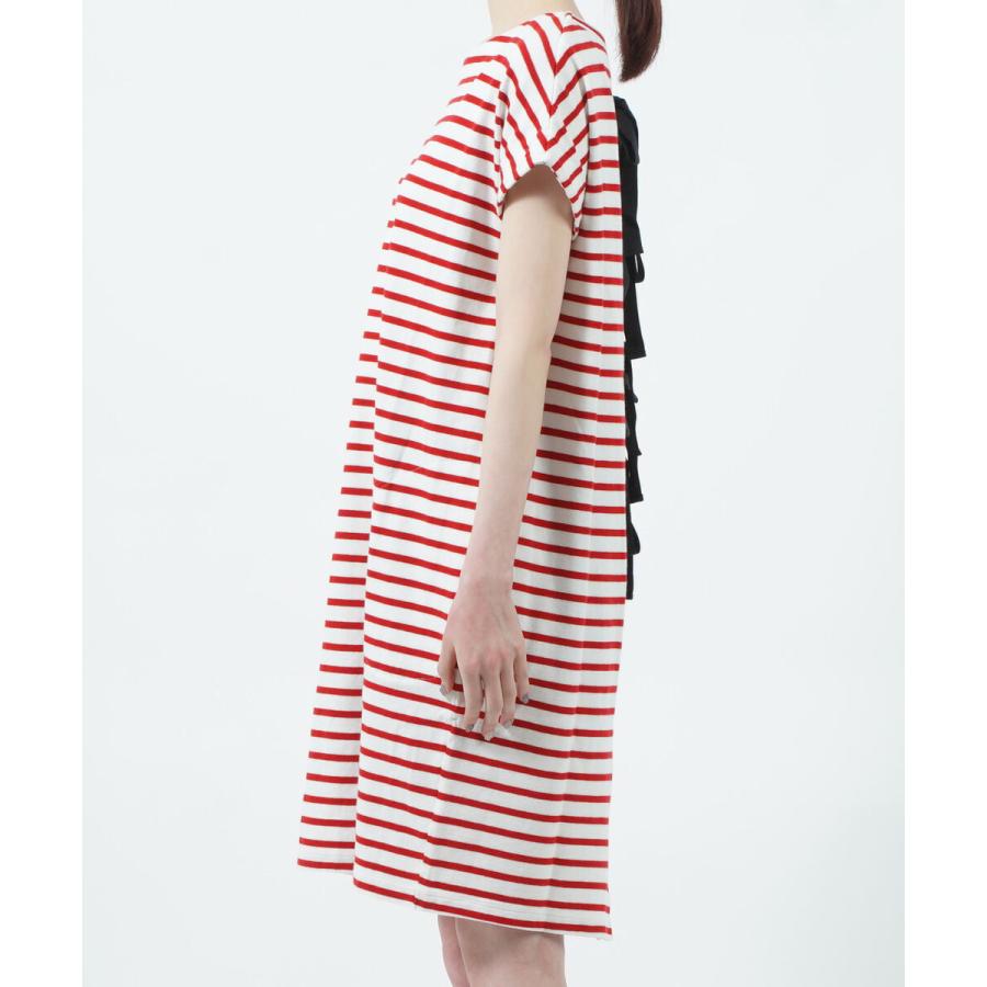 SACRA（サクラ） バックリボン ボーダーワンピース レディース 国内