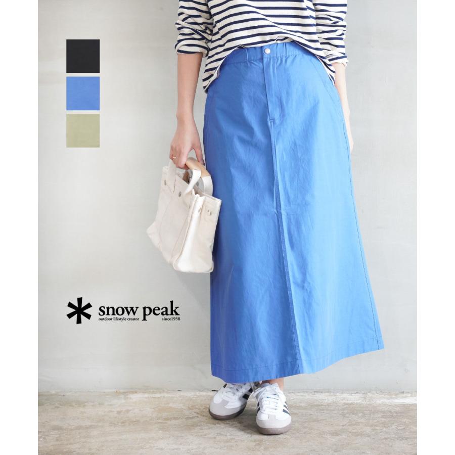 スノーピーク Light Mountain Cloth Skirt  Peak SK-25SW1011 国内正規品 2025春夏新作 送料無料 スノーピーク Light Mountain Cloth Skirt Snow Peak レディース 国内