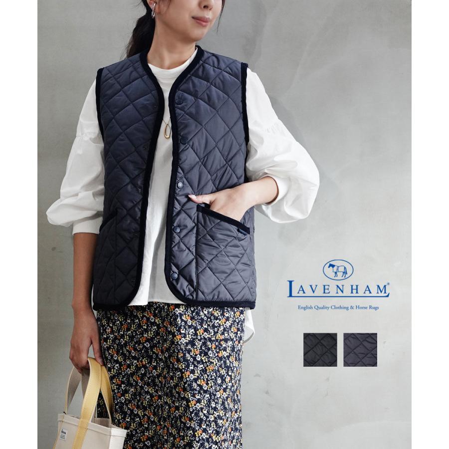 LAVENHAM Thornham 38 ネイビー LAVENHAM（ラベンハム） ベスト ジレ Zip Thornham Mens / ジップ