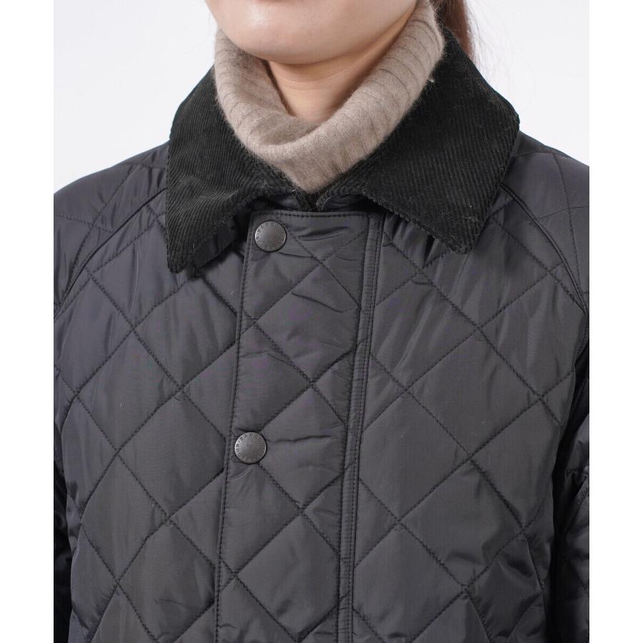 バブアー/バーブァー キルティングコート ロング レディース バーレー