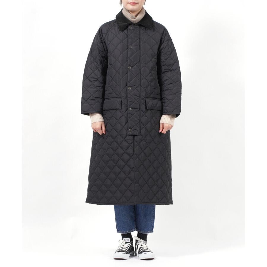 バブアー/バーブァー キルティングコート ロング レディース バーレー