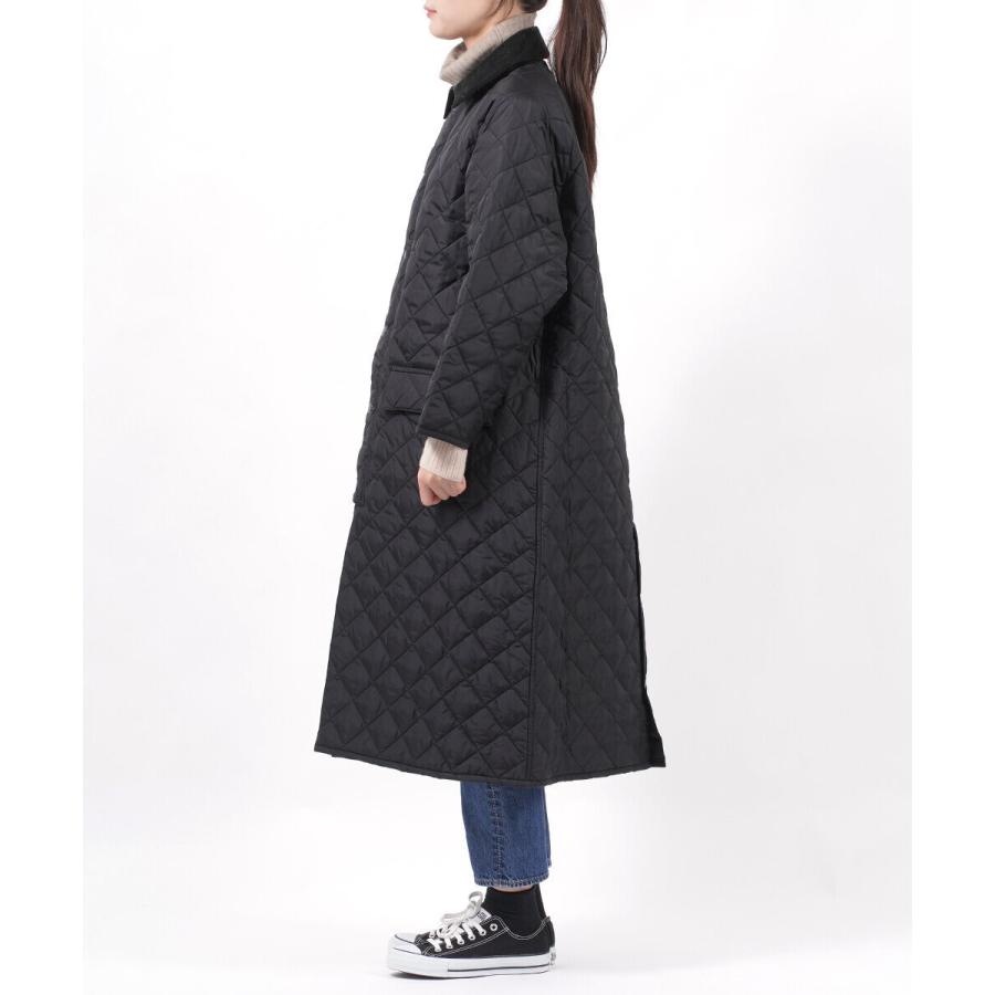バブアー/バーブァー キルティングコート ロング レディース バーレー