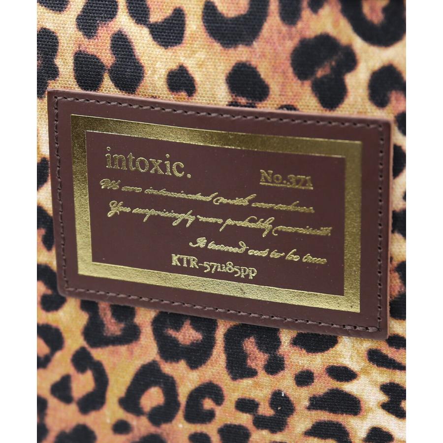 intoxic イントキシック　ヒョウ柄トートバック⭐︎新品同様 intoxic. イントキシック トートバッグ アジャストストラップ