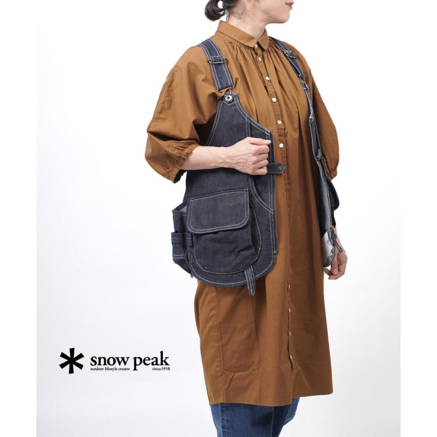 スノーピーク タキビベスト 焚火ベスト TAKIBI Denim Vest Snow スノーピーク タキビベスト 焚火ベスト TAKIBI Denim Vest Snow