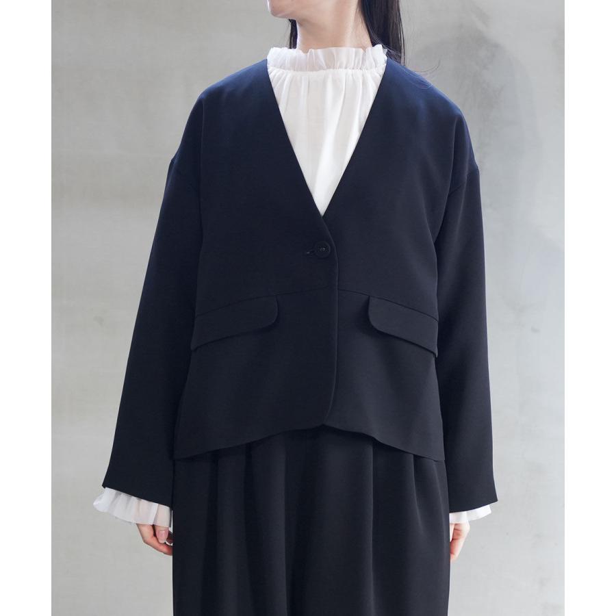 ツムグ ソアパールコンパクト ノーカラージャケット tumugu 2026春夏