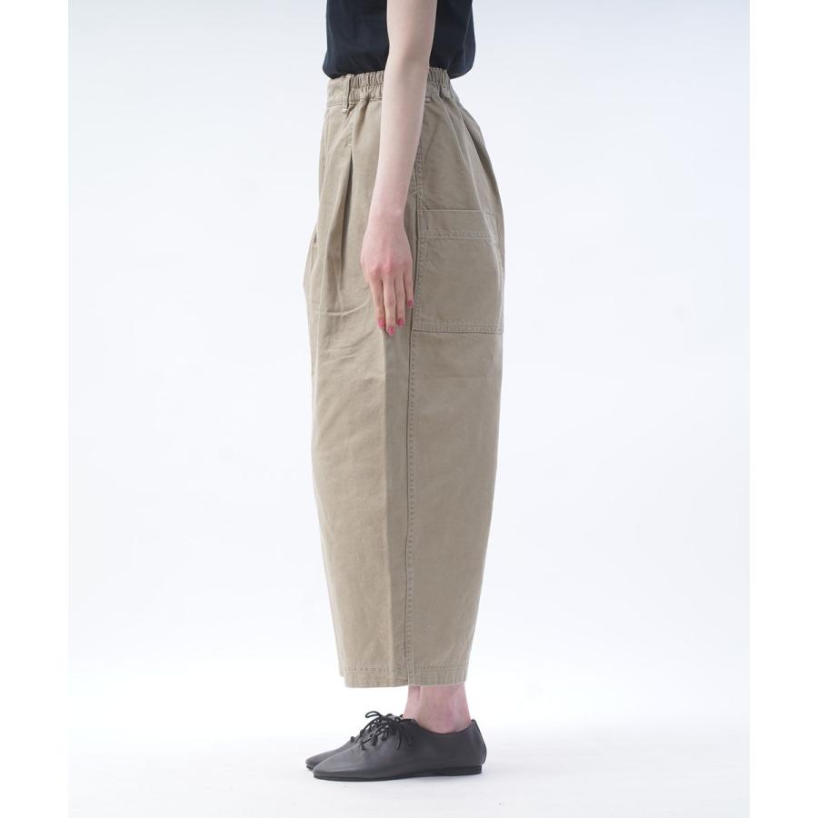 tumugu（ツムグ） 顔料染め フレンチドリル フル丈パンツ レディース