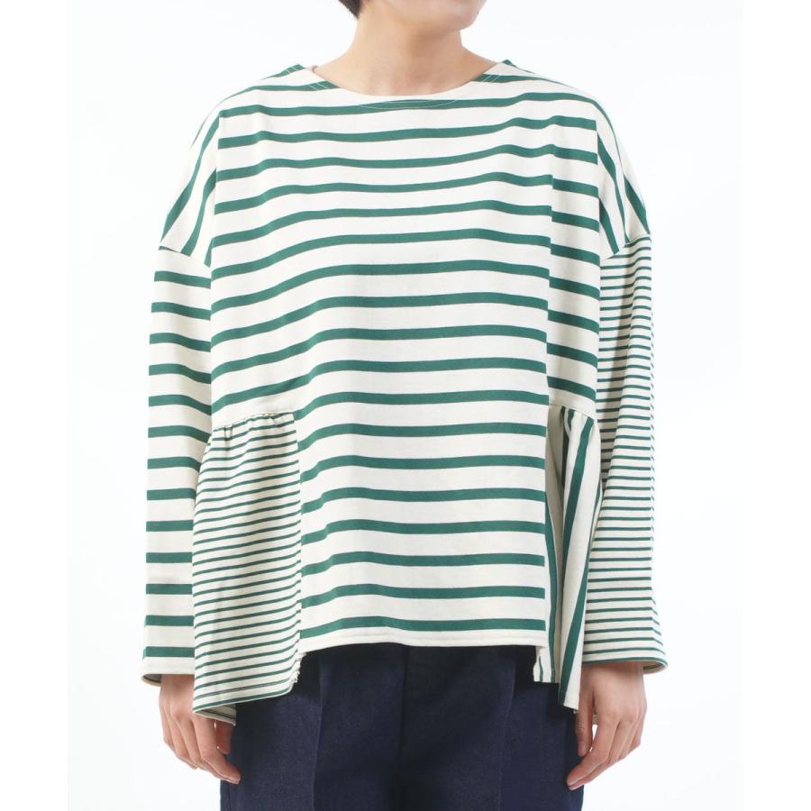 ツムグ ビッチミックスボーダープルオーバー tumugu TC24411 国内正規品 2025春夏新作 送料無料 ツムグ ビッチミックスボーダープルオーバー tumugu レディース 国内