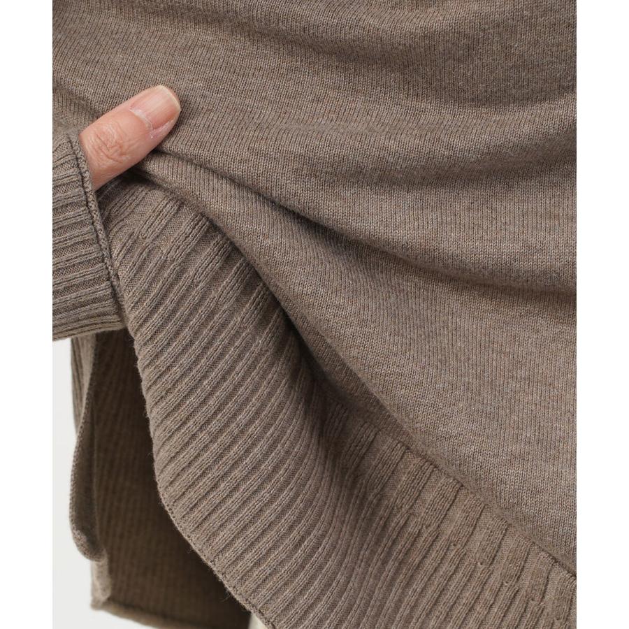 ツムグ ランダムリブニット衿付きプルオーバー tumugu レディース 国内