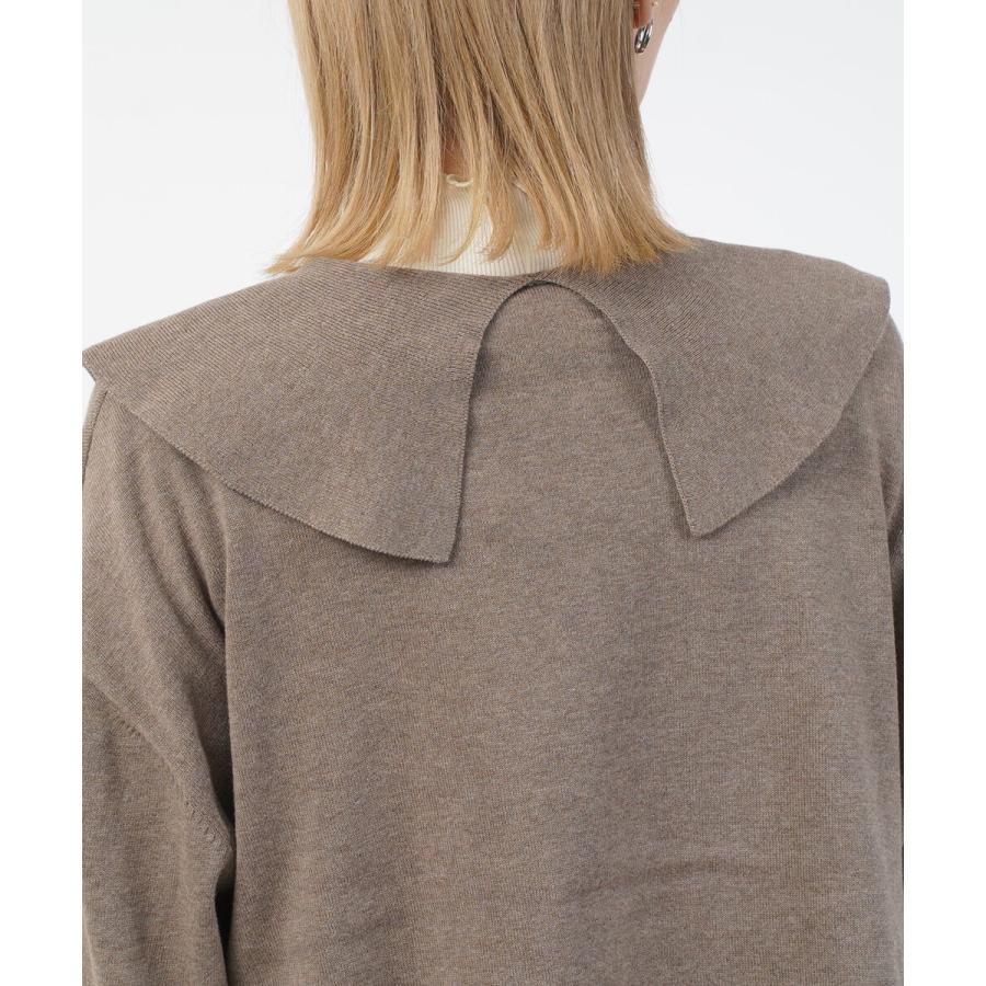 ツムグ ランダムリブニット衿付きプルオーバー tumugu レディース 国内