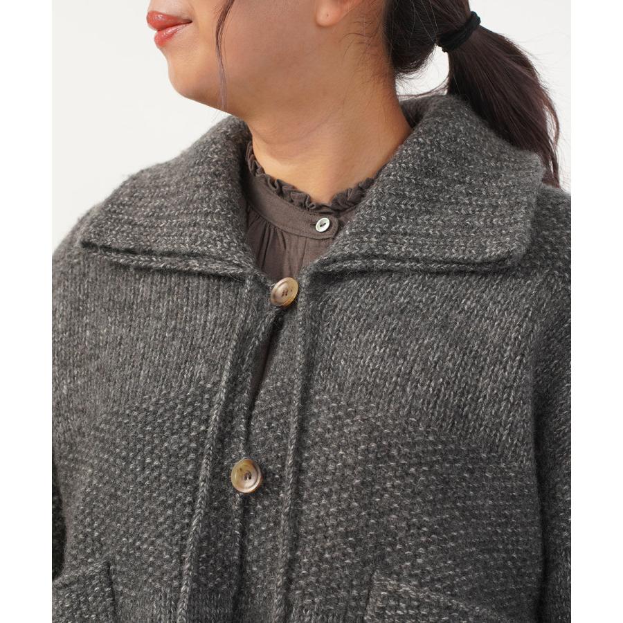 ツムグ ウールコットンニットジャケット tumugu レディース 国内正規品