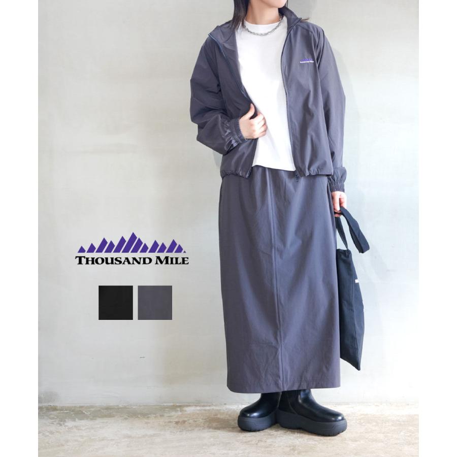サウザンドマイル ジップブルゾン&Tシャツ&スカートセットアップ THOUSAND MILE TM252NP00022 国内正規品 2025秋冬新作 送料無料 サウザンドマイル ジップブルゾン&Tシャツ&スカートセットアップ