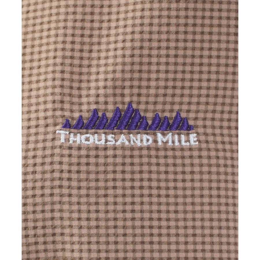 サウザンドマイル フレンチスリーブワンピース チェック THOUSAND MILE