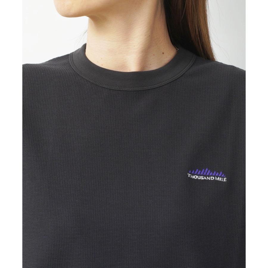 サウザンドマイル テックワッフル フレンチスリーブTシャツ THOUSAND