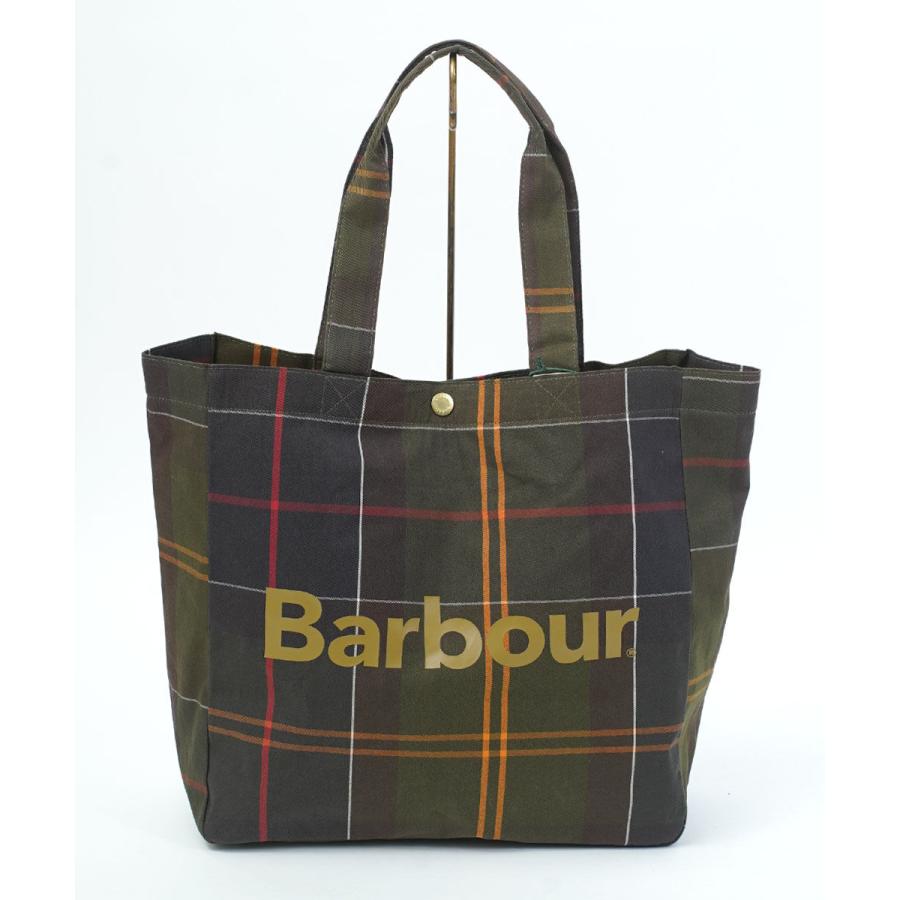バブアー/バーブァー Telfield タータンロゴトートバッグ Barbour 2026