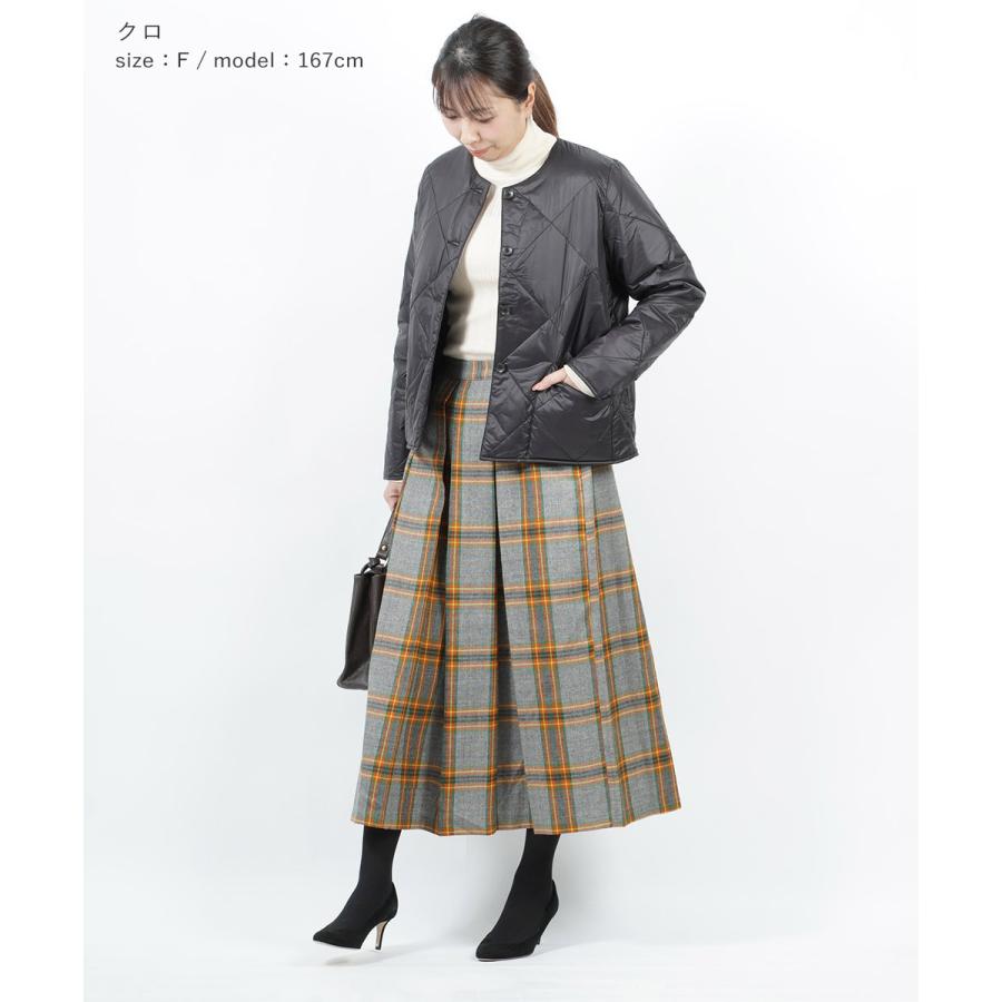 ユティリテ ノーカラージャケット キルティングジャケット utilite