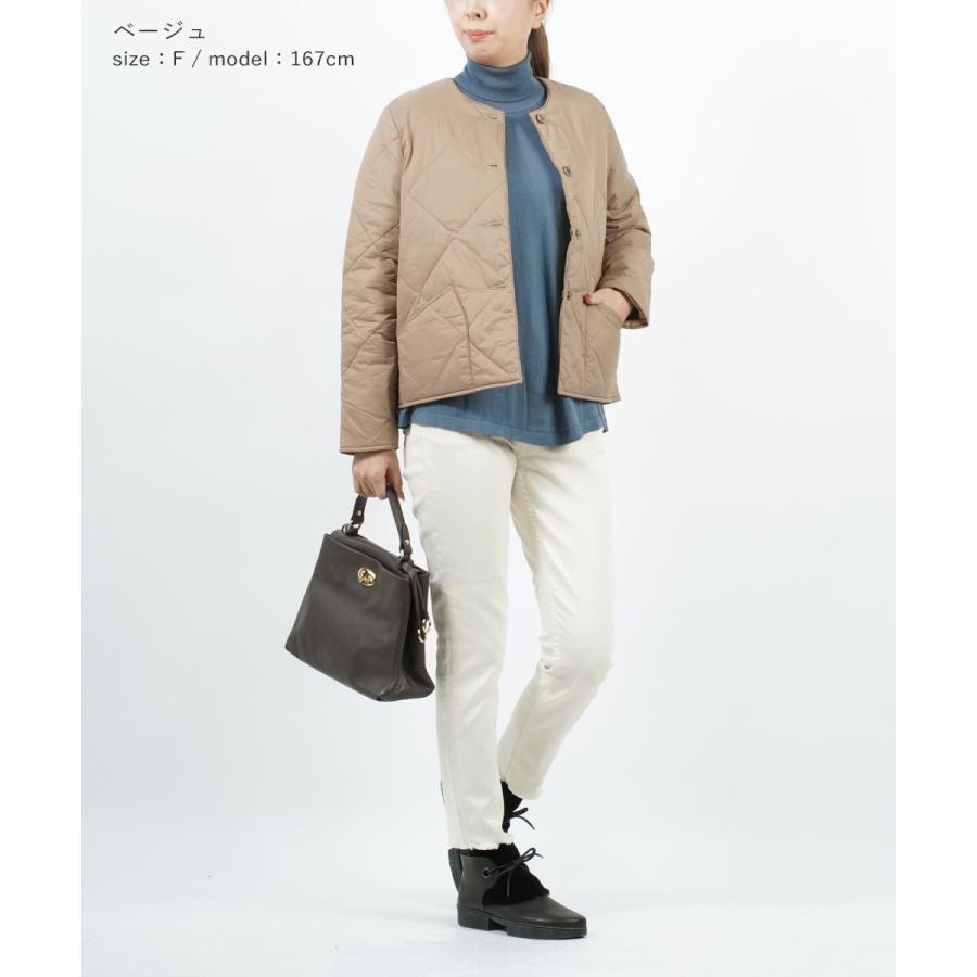 ユティリテ ノーカラージャケット キルティングジャケット utilite  