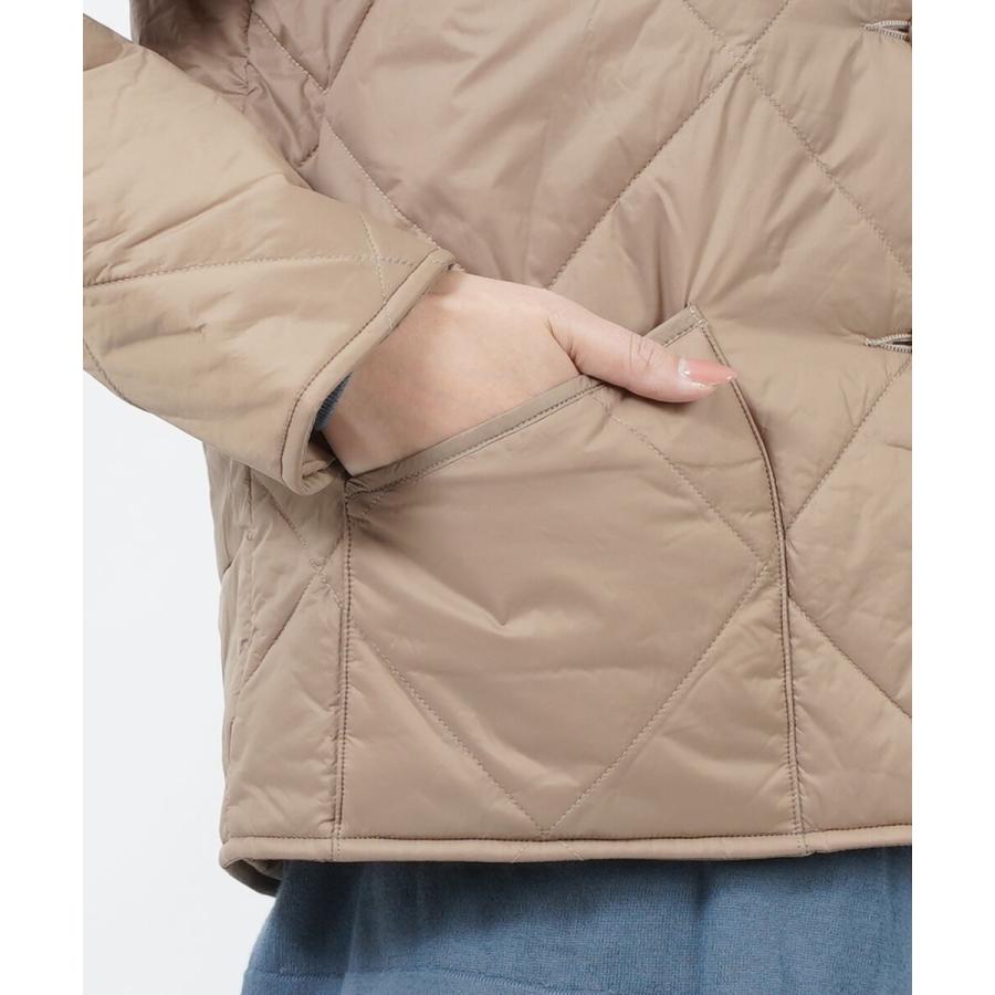 ユティリテ ノーカラージャケット キルティングジャケット utilite