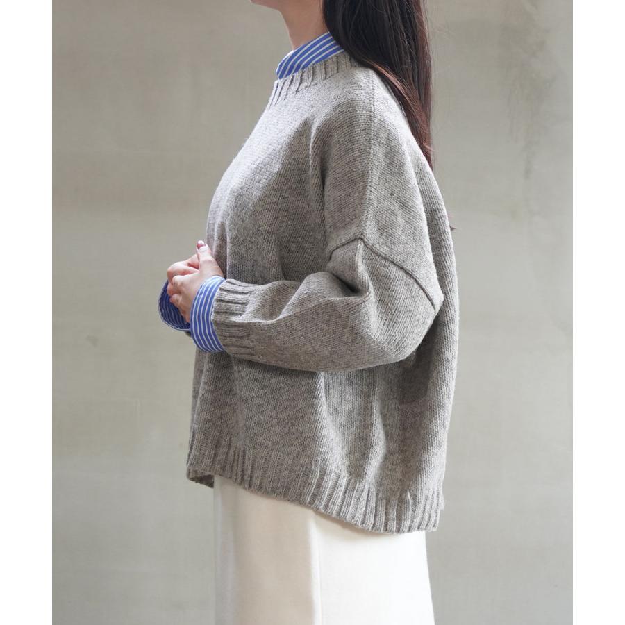 美品utilite　ペルーハイランドウール　クルーネックプルオーバー 楽天市場】utilite ユティリテ ペルー ハイランド ウール クルー