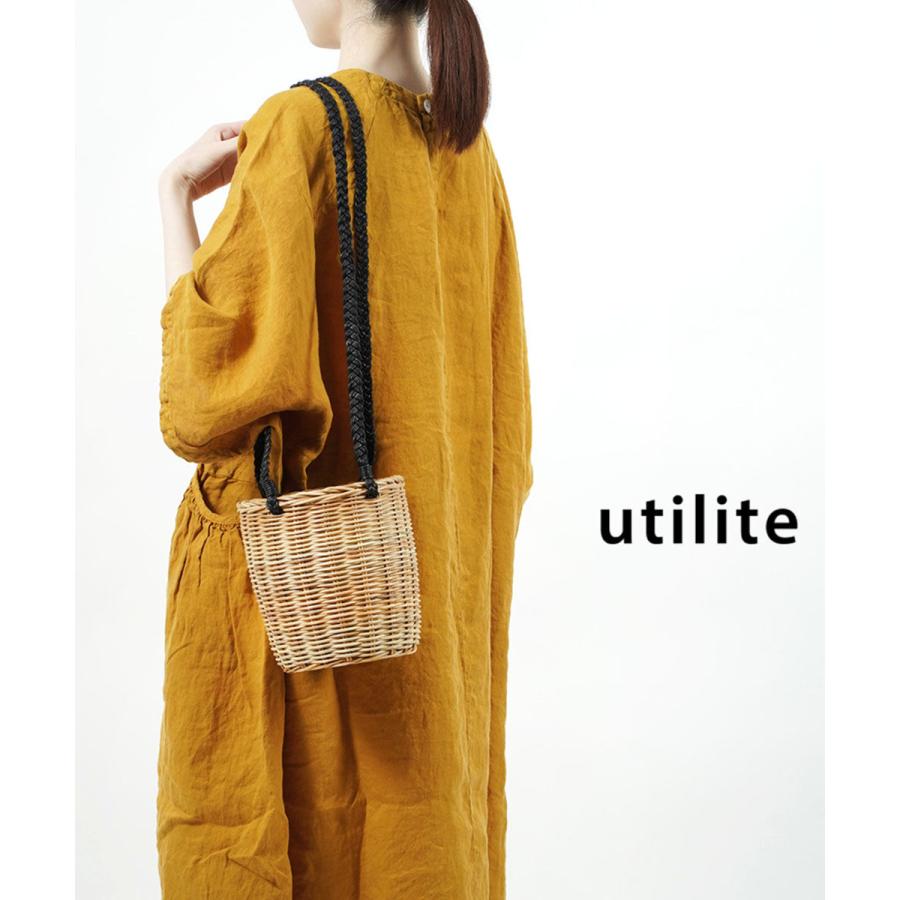 ユティリテ かごバッグ ショルダーバッグ utilite UTA1707-03 国内正規品 210803 送料無料 ユティリテ かごバッグ ショルダーバッグ utilite レディース 国内正規