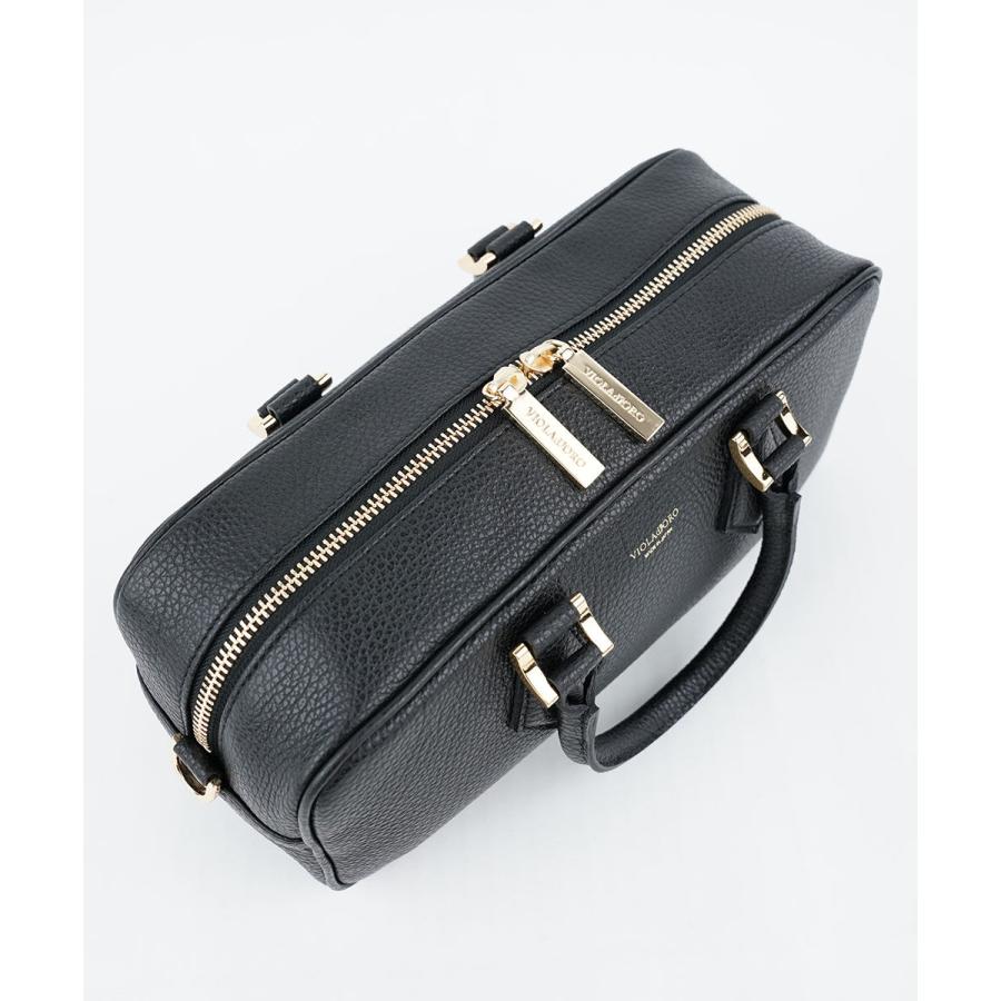 VIOLAd'ORO ヴィオラドーロ ADRIA 型押しシュリンクレザー横長