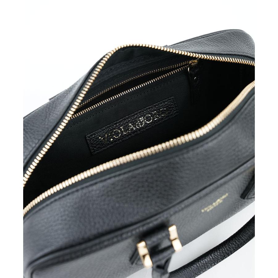 VIOLAd'ORO（ヴィオラドーロ） ADRIA 型押しシュリンクレザー横長