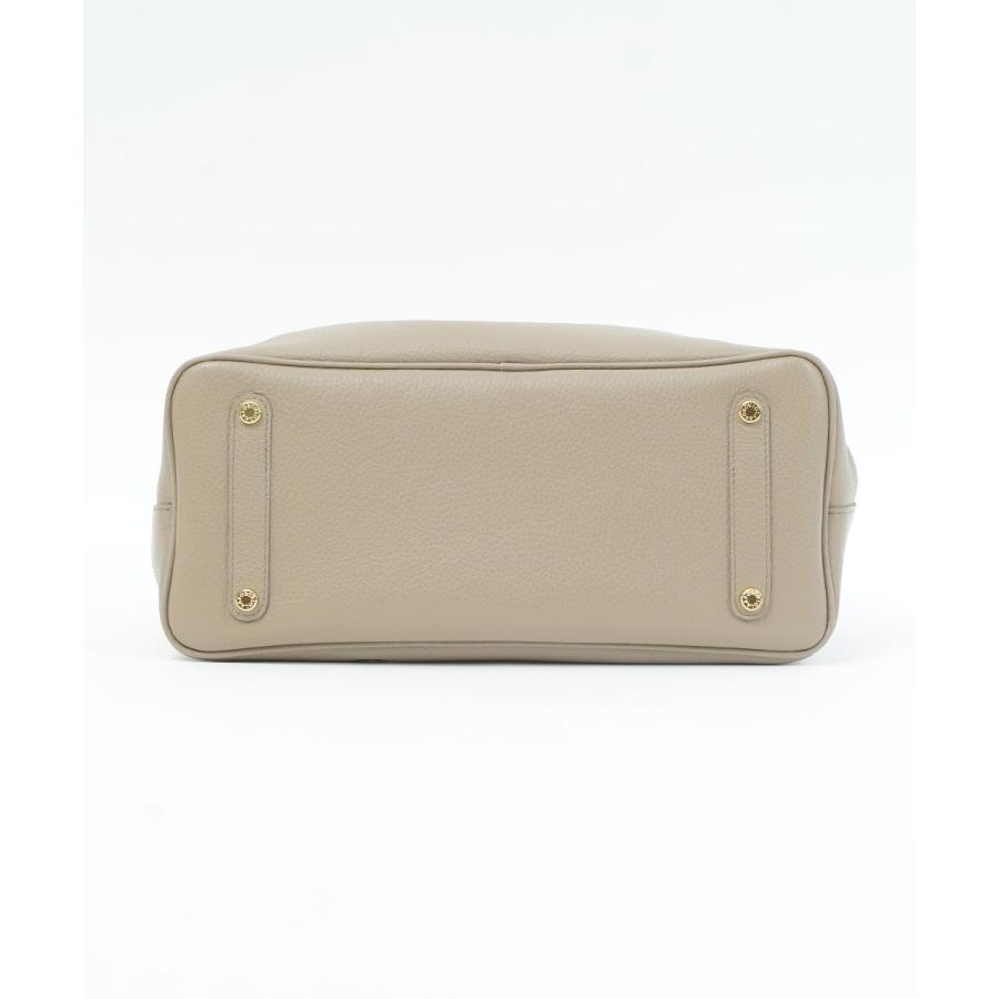 VIOLAd'ORO（ヴィオラドーロ） 型押しWフェイスレザー トートバッグ