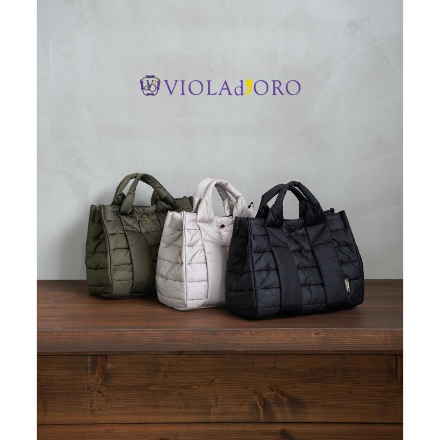 ヴィオラドーロ キルティング ナイロントート GINO M VIOLAd