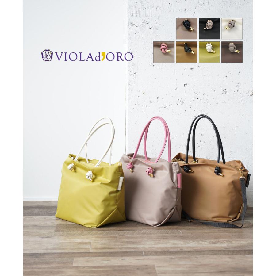 VIOLAd'ORO ヴィオラドーロ BIANCA ノットハンドルナイロン VIOLAd'ORO ヴィオラドーロ BIANCA ノットハンドルナイロン