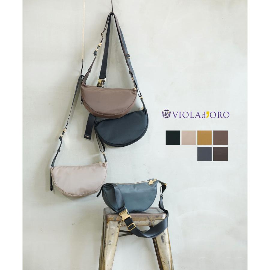 VIOLAd’ORO/ヴィオラドーロ BIANCA BODYBAGボディバッグ VIOLAd'ORO（ヴィオラドーロ） BIANCA ナイロンボディバッグ