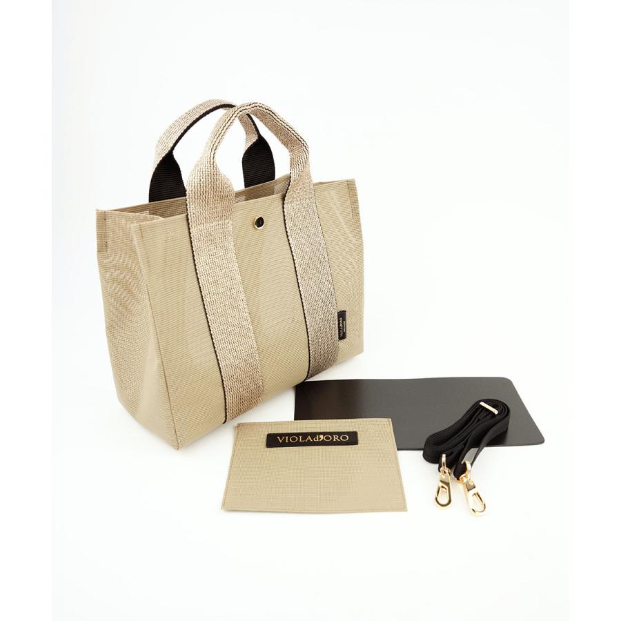 VIOLAd'ORO（ヴィオラドーロ） メッシュ トートバッグ GINO VIOLAd'ORO