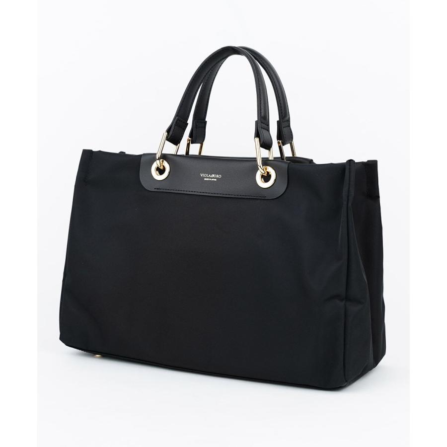 VIOLAd'ORO（ヴィオラドーロ） ナイロントートバッグ BIANCA VIOLAd