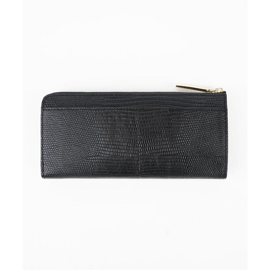 VIOLAd'ORO（ヴィオラドーロ） リザード型押しレザーL字型財布 PORTA