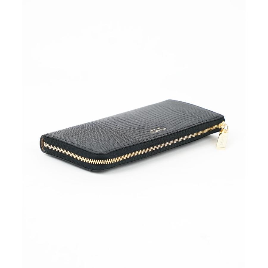 VIOLAd'ORO（ヴィオラドーロ） リザード型押しレザーL字型財布 PORTA