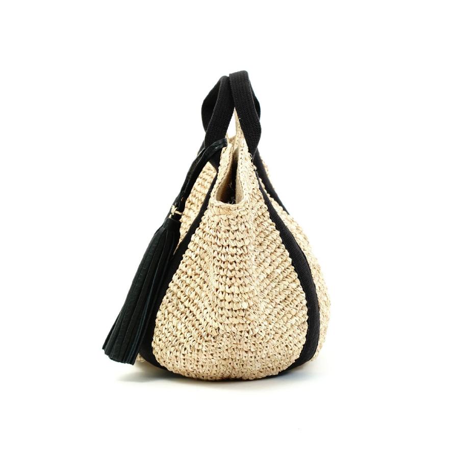 新品　VIOLAd'ORO】SANDRO/ラフィア　テープハンドルトート Amazon | [ヴィオラドーロ] SANDRO ラフィア テープハンドル