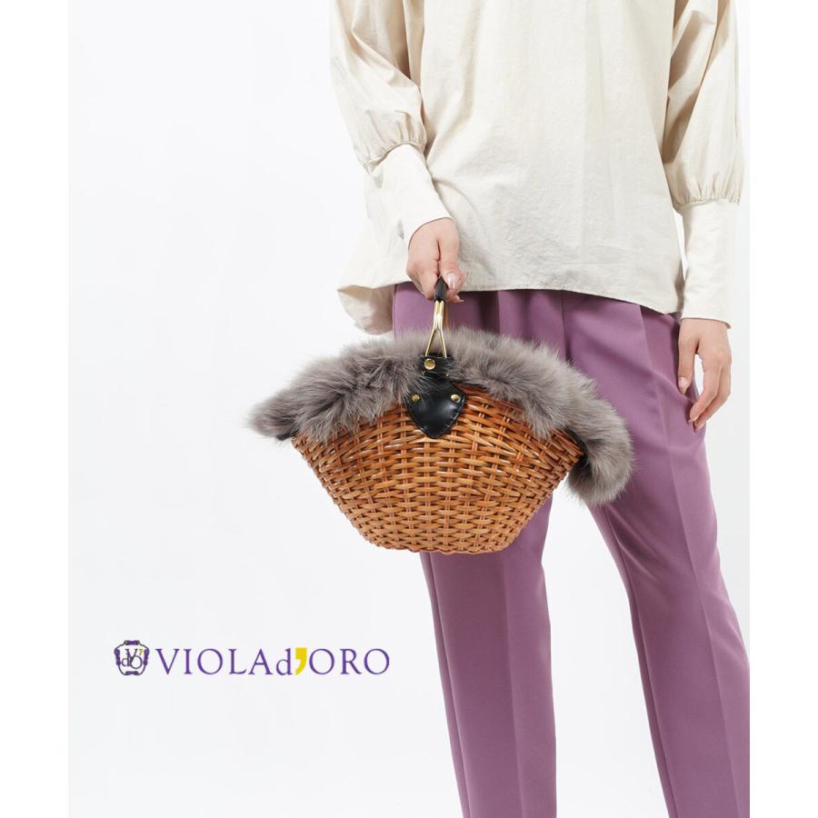 VIOLAd'ORO（ヴィオラドーロ） かごバッグ ハンドバッグ レディース