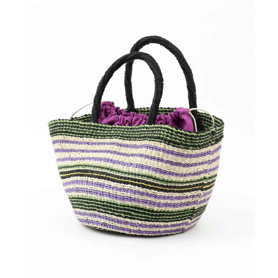 ヴィオラドーロ　かごバック　バッグ　パープル VIOLAd'ORO（ヴィオラドーロ） かごバッグ バケットバッグ