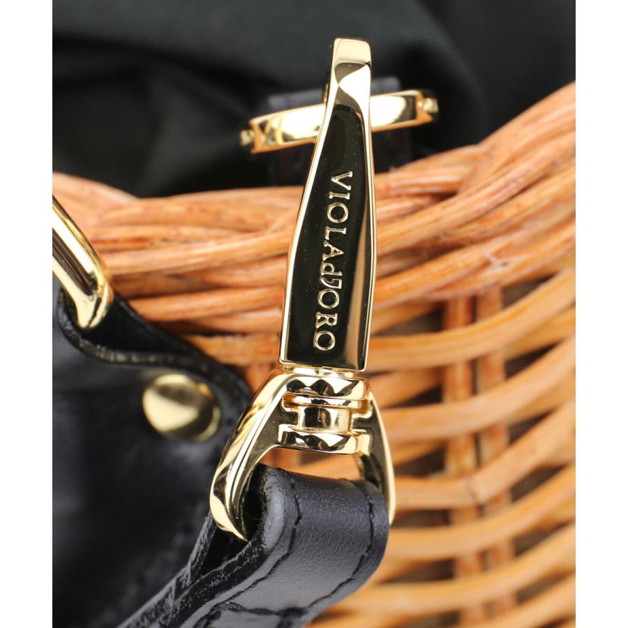 VIOLAd'ORO（ヴィオラドーロ） かごバッグ ショルダーバッグ VOLPE