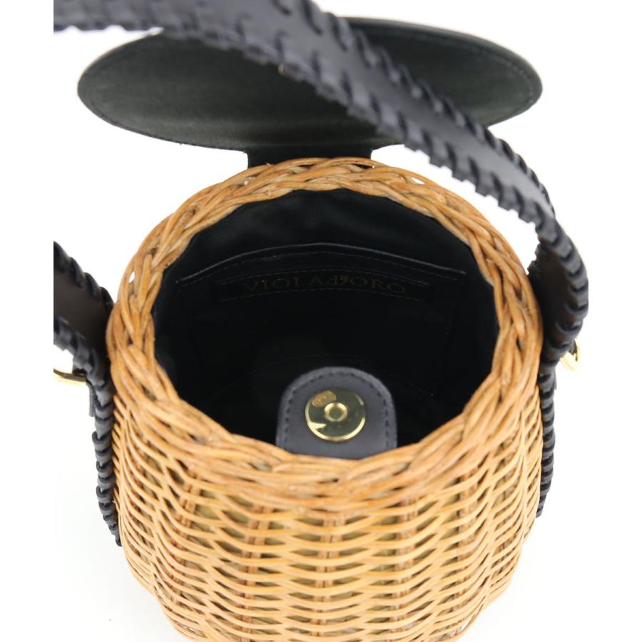 VIOLAd'ORO（ヴィオラドーロ） ミニバケットバッグ かごバッグ MIRO