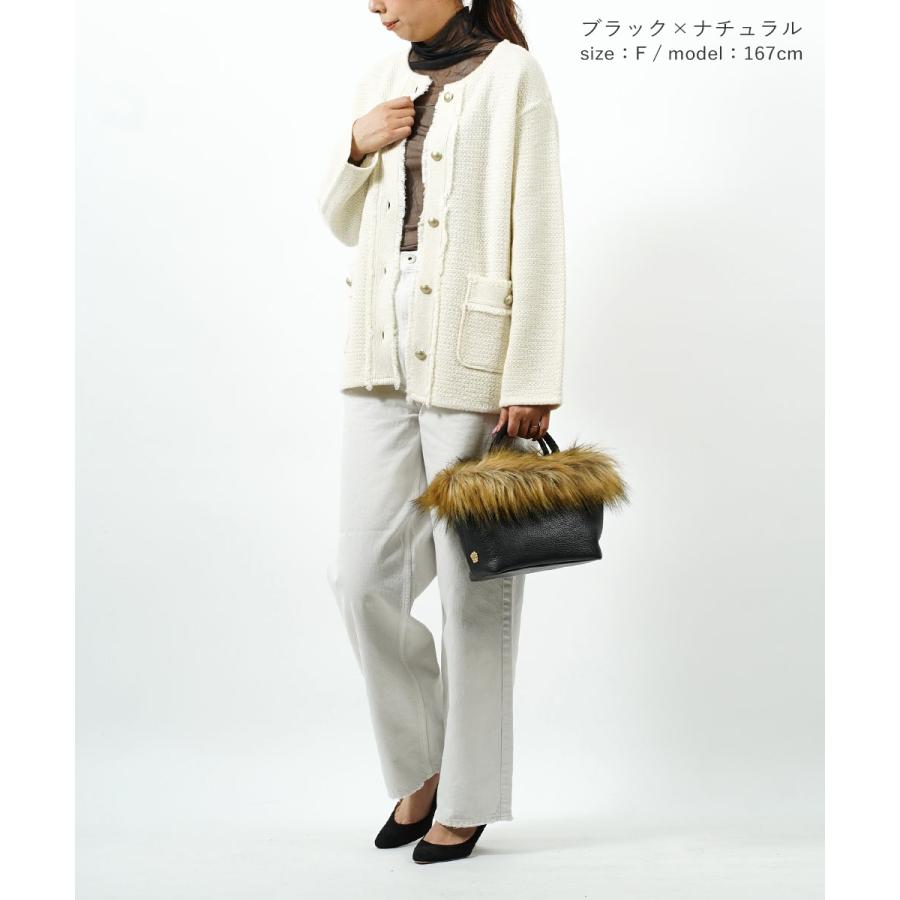 VIOLAd'ORO（ヴィオラドーロ） エコラクーンファー トートバッグ