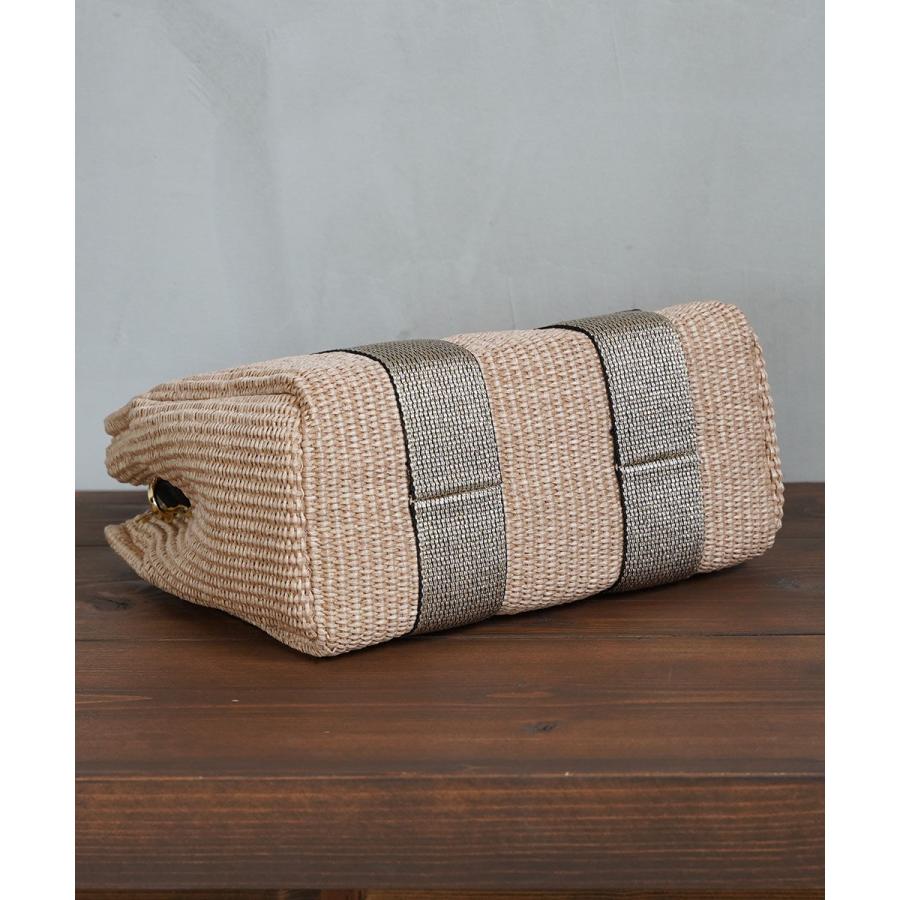 VIOLAd'ORO（ヴィオラドーロ） イタリアンラフィアシート 2WAY トート