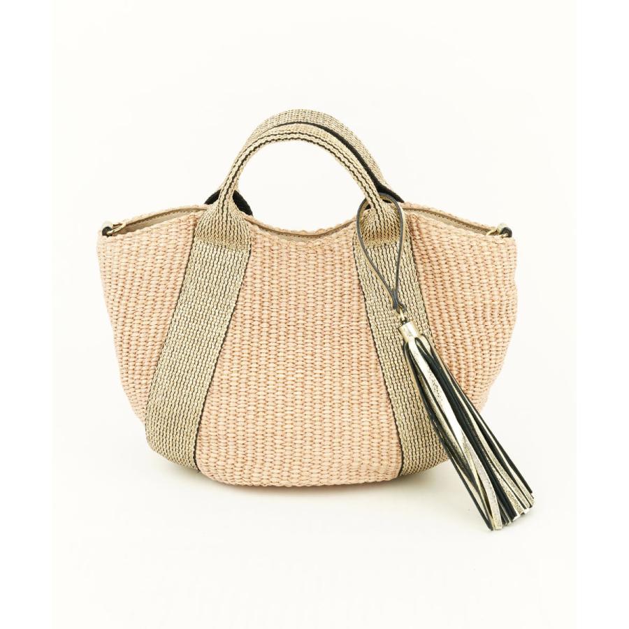 VIOLAd'ORO（ヴィオラドーロ） イタリアンラフィアシート 2WAYトート