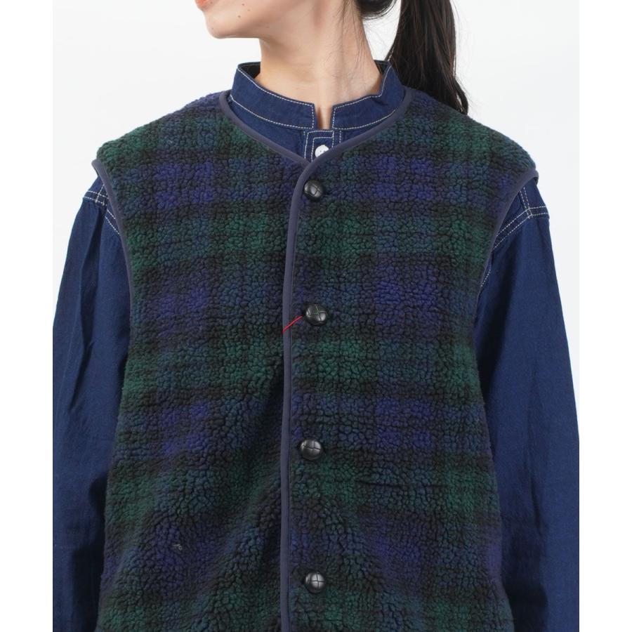 ヴァンソン エ ミレイユ BOA VEST PRINT VINCENT ET MIREILLE