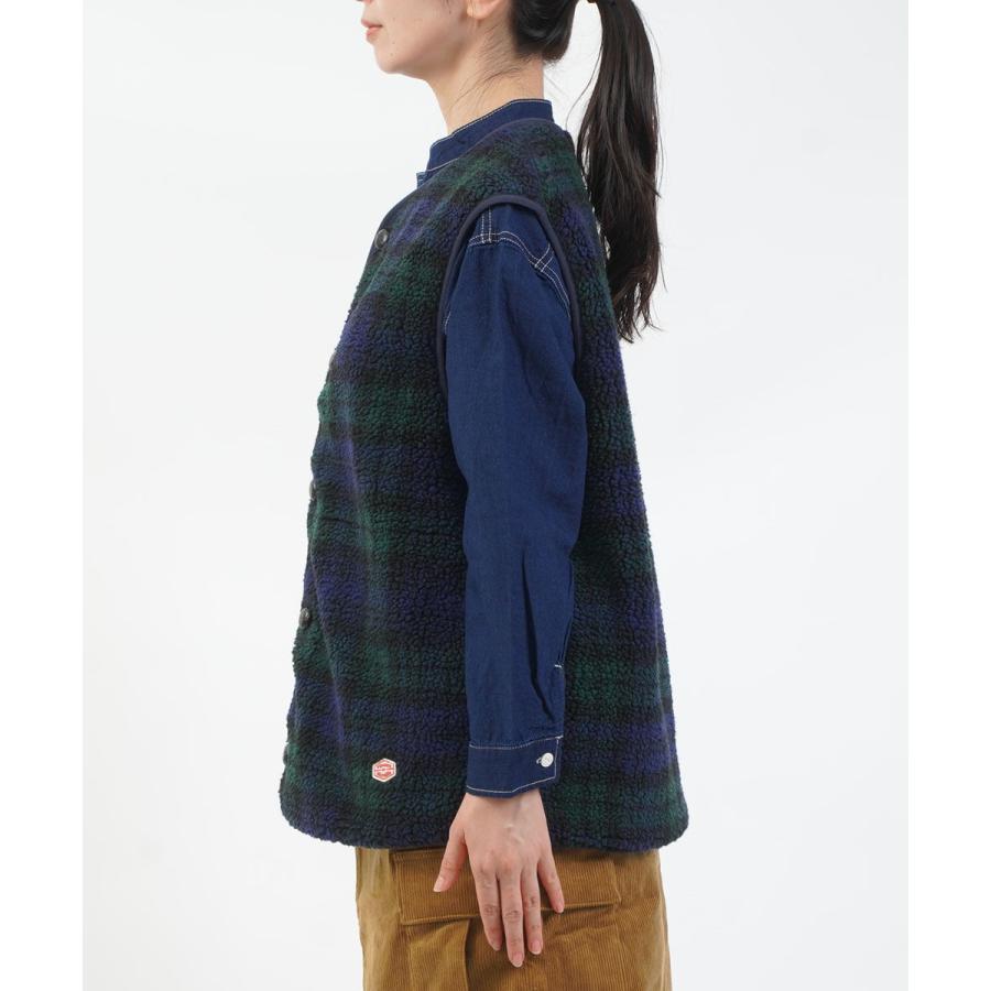 ヴァンソン エ ミレイユ BOA VEST PRINT VINCENT ET MIREILLE