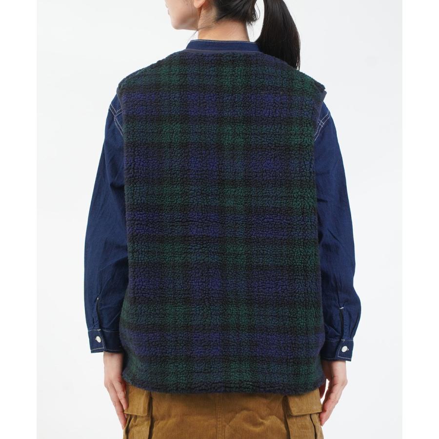 ヴァンソン エ ミレイユ BOA VEST PRINT VINCENT ET MIREILLE