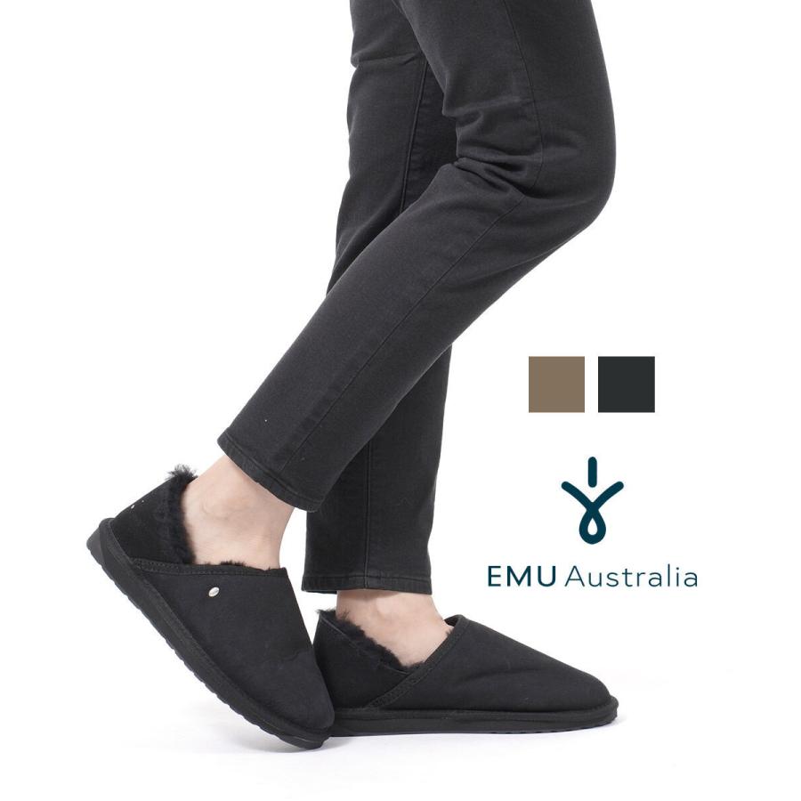 エミューフラットシューズ Stinger Nano Black 23 cm エミュ