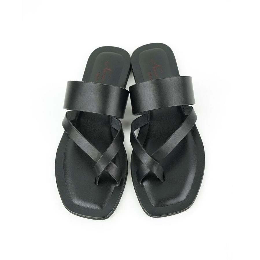 ⭕週末限定価格⭕NEOUS 　ブラウン 　クロスストラップ サンダル　39 ⭕最終価格⭕NEOUS ブラウン クロスストラップ サンダル 39