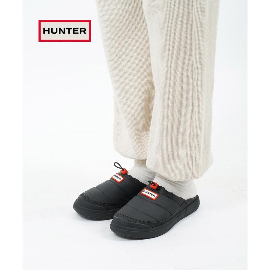 ［美品］HUNTER / ハンター ハンター“靴下とドッキング”スリッポンシューズ＆イエローロゴ際立つ