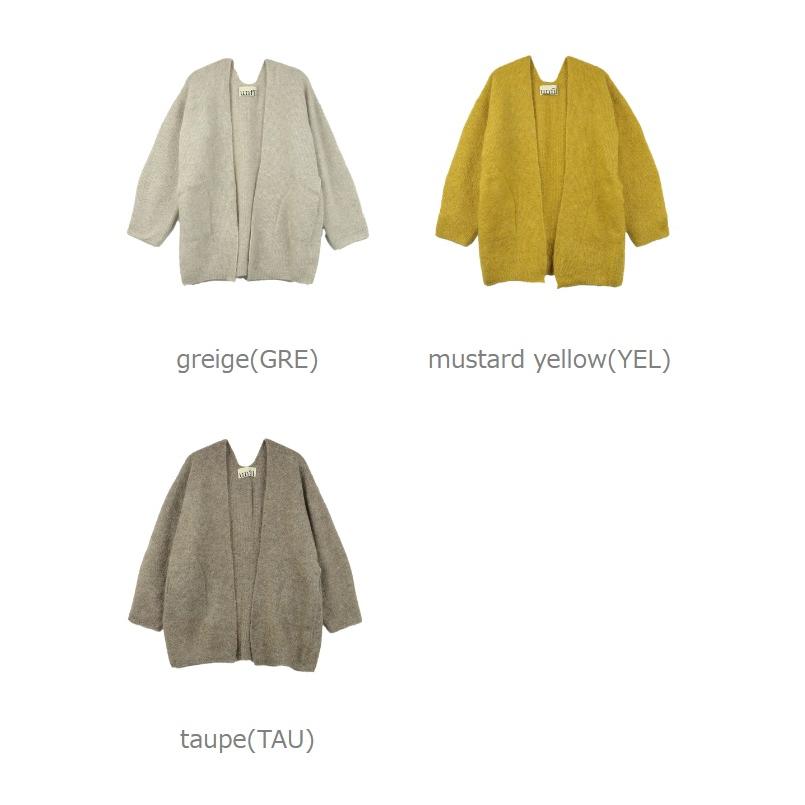 UNFIL（アンフィル） モヘアカーディガン stretch superkid mohair